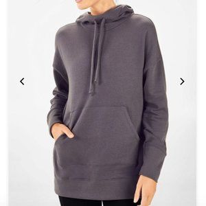 NEW! Fabletics Zaylee Hooded Tunic, Gray, Sz S
